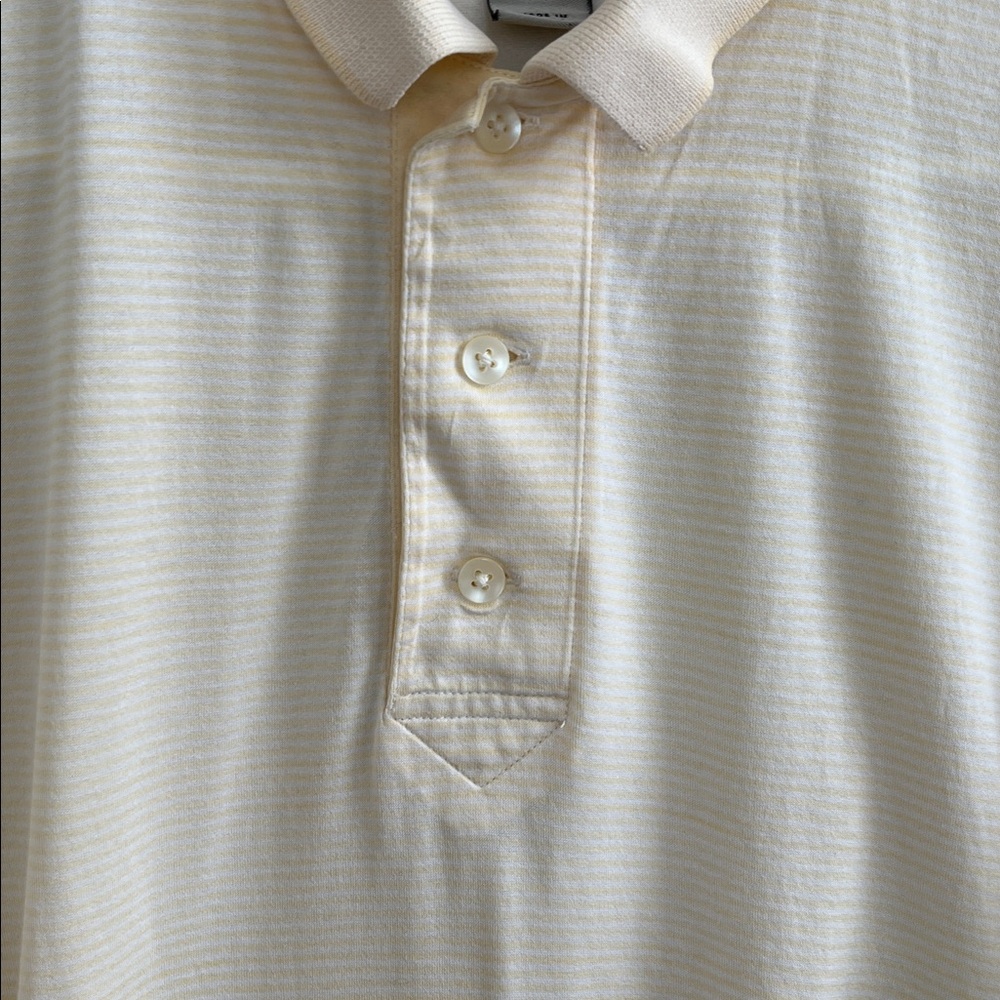 Cutter and Buck pale yellow short sleeve polo shirt size medium - Picture 8 of 15
